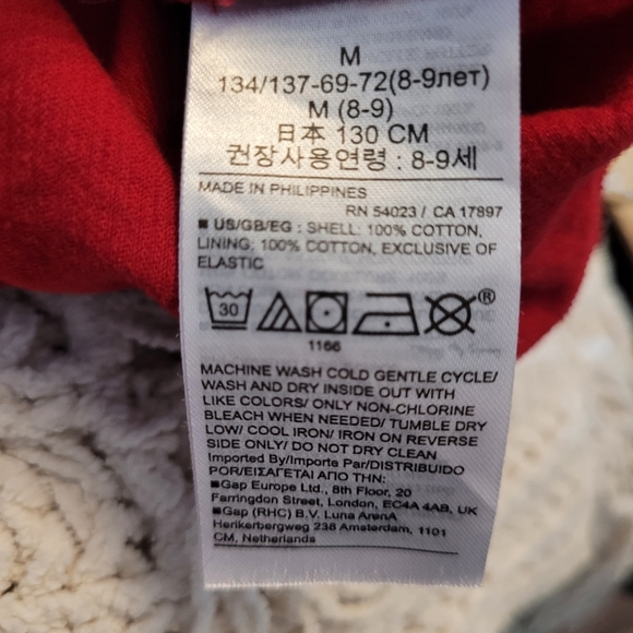 Gap Kids beautiful red, fine wale corduroy dress. Size medium - Picture 3 of 5